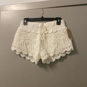 NWT Surf Gypsy Crocheted Shorts